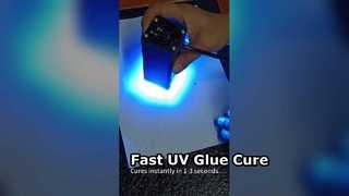 ผลการบ่มของกาว UV บนไฟฉายนี้คืออะไร?